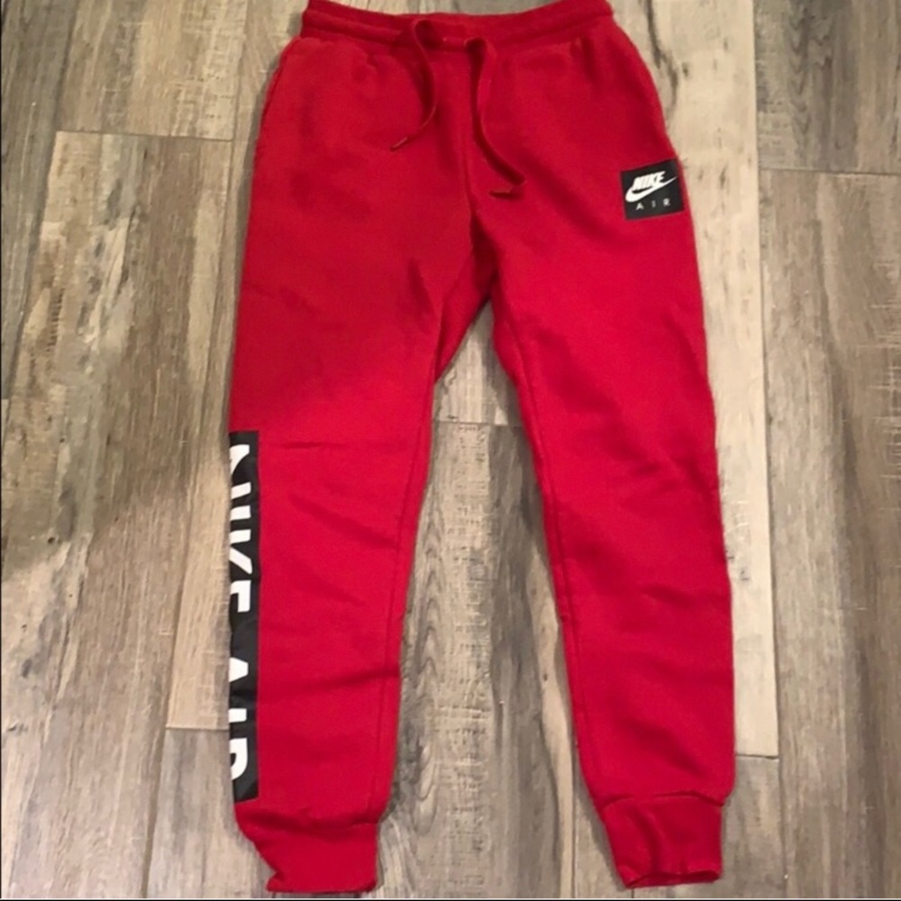 NWOT Red Nike Air Joggers